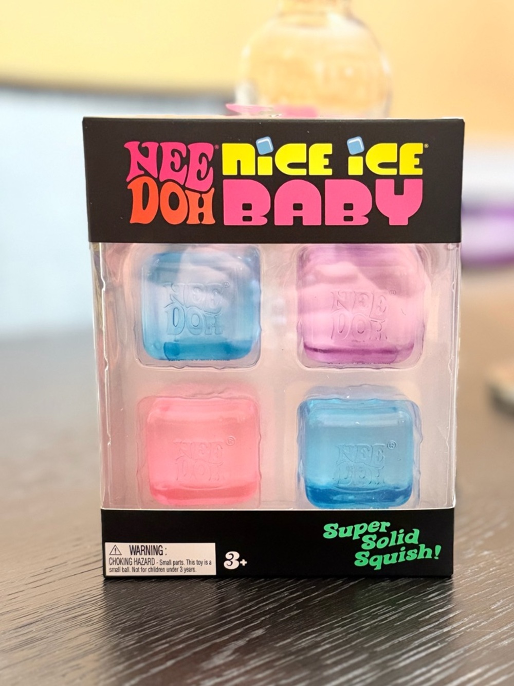 NeeDoh Nice Ice Baby Super Solid Squish Set - Blue, Purple, Pink Squishy toy